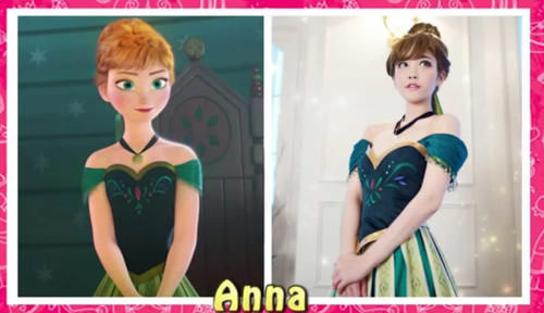 安娜|最逼真的迪士尼公主cos,一般人驾驭不了蒂安娜,这个仙蒂我爱了