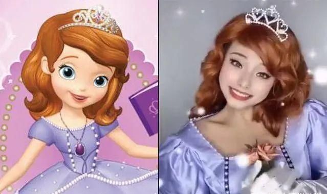 小姐姐挑战迪士尼公主仿妆COS,作品秒破次元壁,粉丝想娶回家