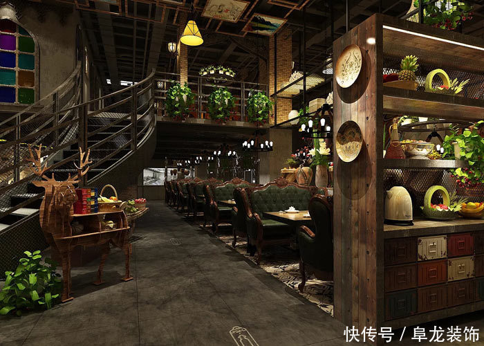 西域风情主题餐厅设计,西域风情工业风