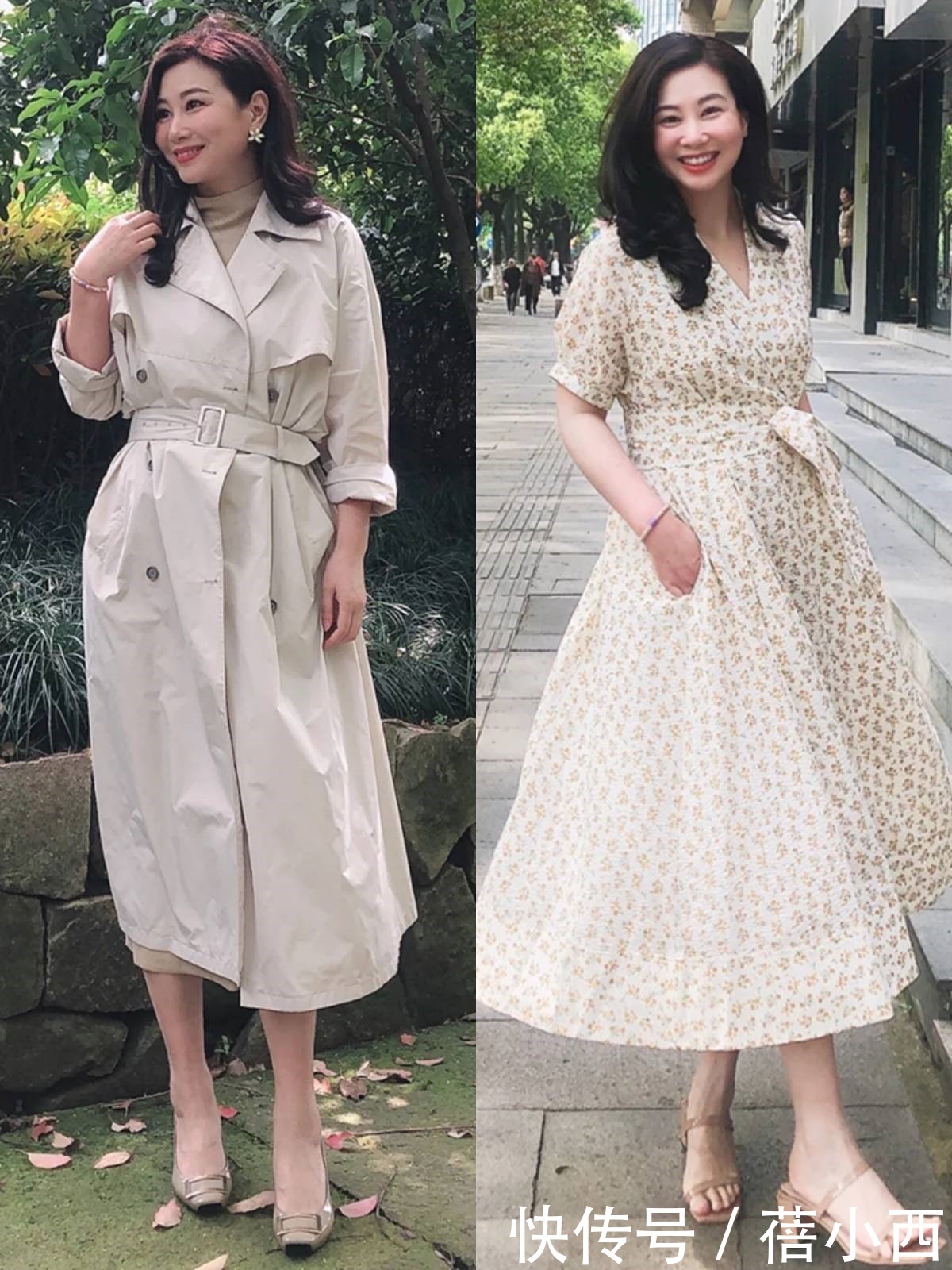 印花|微富态身材女人真有优势,瘦子穿素色衣服很平凡,你却穿出高级感