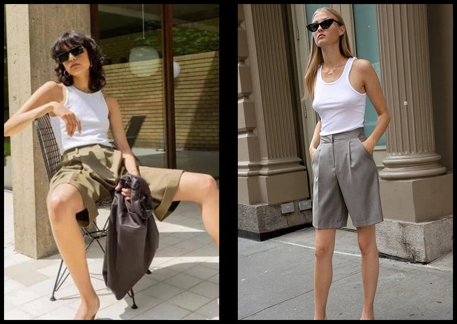 街拍|今夏最火的4款短裤，显瘦遮肉、大长腿全靠它们了