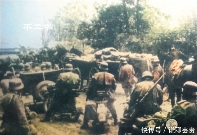 镜头|二战上色老照片:镜头下真实的德军部队,一路入侵暴露疯狂模样