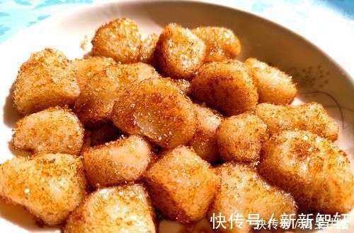 糯米面|教你在家做糯米果，不煎不油炸，口感软糯，甜甜的好好吃