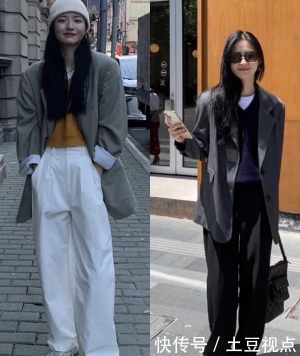 针织马甲别乱穿，教你3个韩里韩气的叠穿方案，轻松当个时髦精