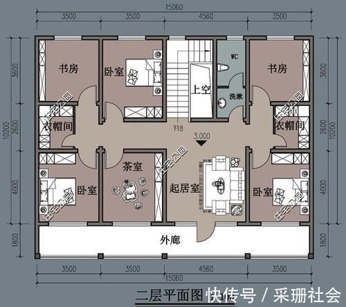 占地面积|房屋开间15米，进深25米左右，希望有院子、柴火厨房和杂物房，该怎么设计好？