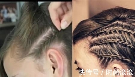 发型|超简单露头皮侧边编发 一边披的清爽发型