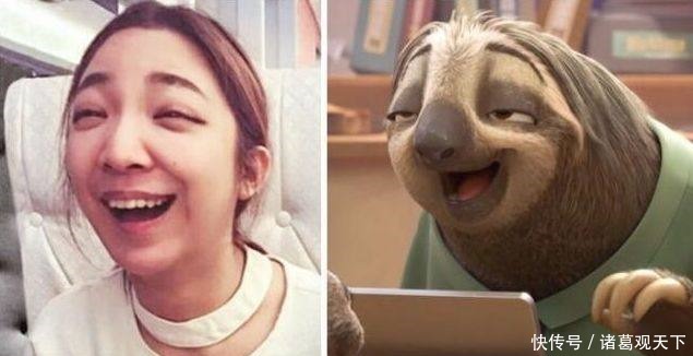 闪电|真人撞脸动漫人物,妹子表情神似树懒闪电,艾莎公主高度还原!