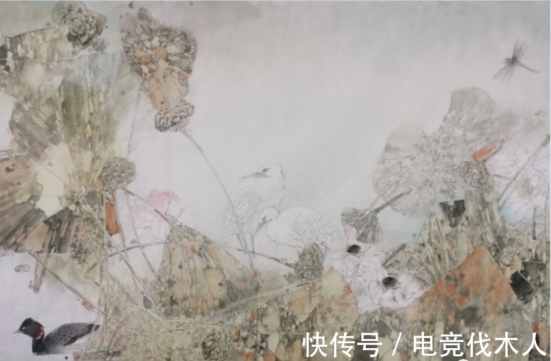 荷塘长卷!生命感动 大美创构——著名画家卢东近作荷塘长卷《家园》