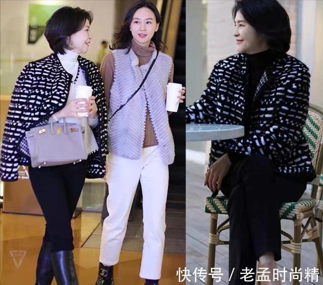 构造|50多岁的女人,冬天的穿搭这么pick不显老,时髦舒服又有品味