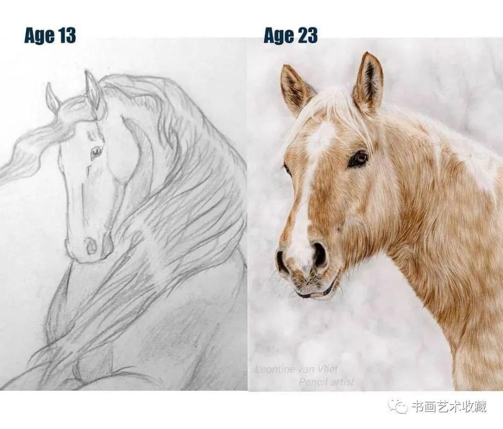  美女|一匹马画了16年！美女学渣逆袭成功，坚持下来很酷！