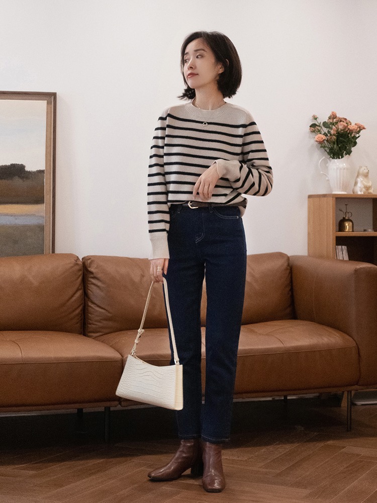 小姐姐|冬天的第一件内搭, 建议你们选择“毛衣针织衫”,温柔度爆棚!