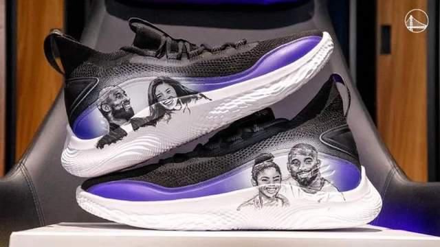 NBA球员上脚：库里8代定制版，恩比德球鞋缅怀科比