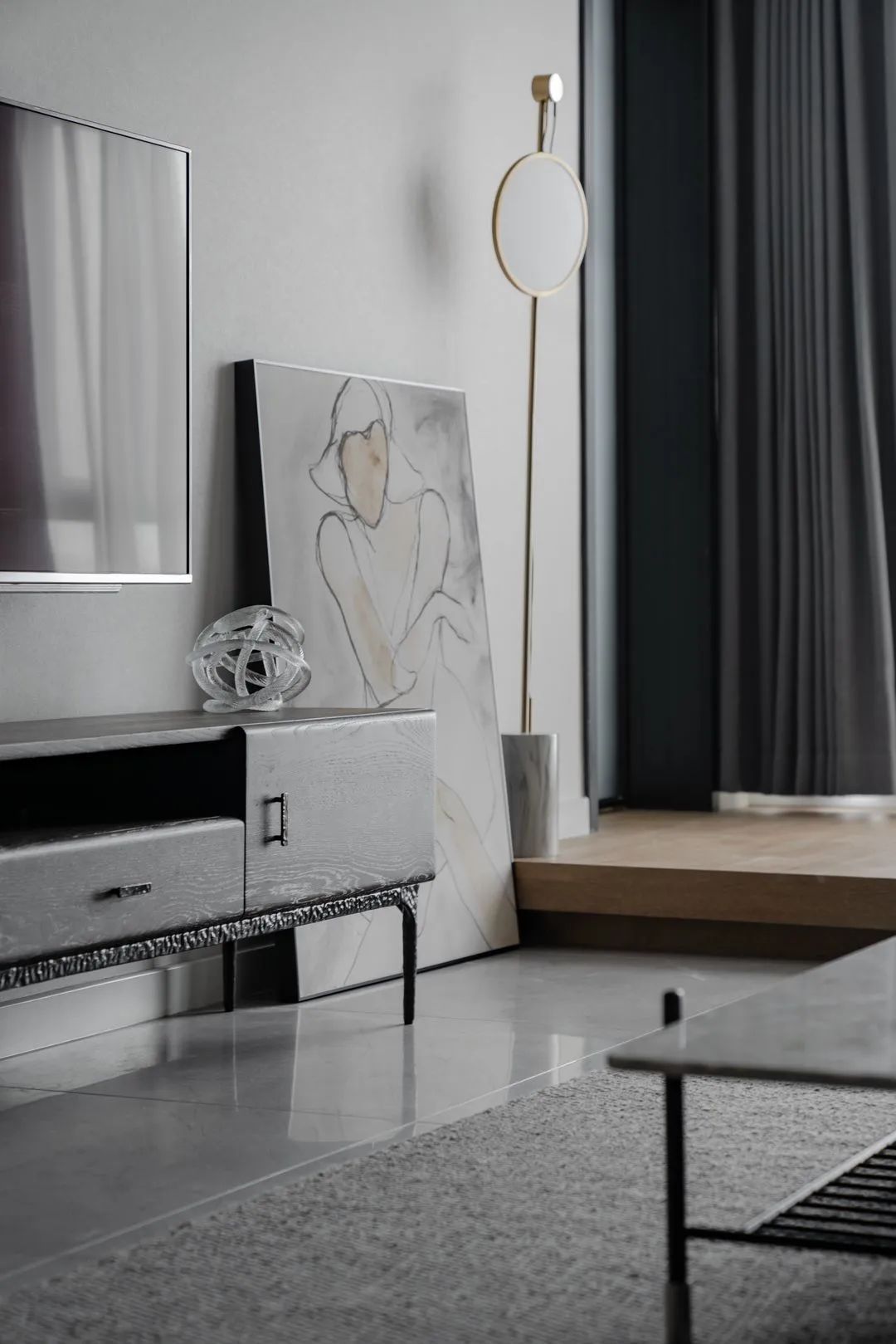 空间|130㎡现代极简,朴素的空间设计,也让生活简约温馨舒适