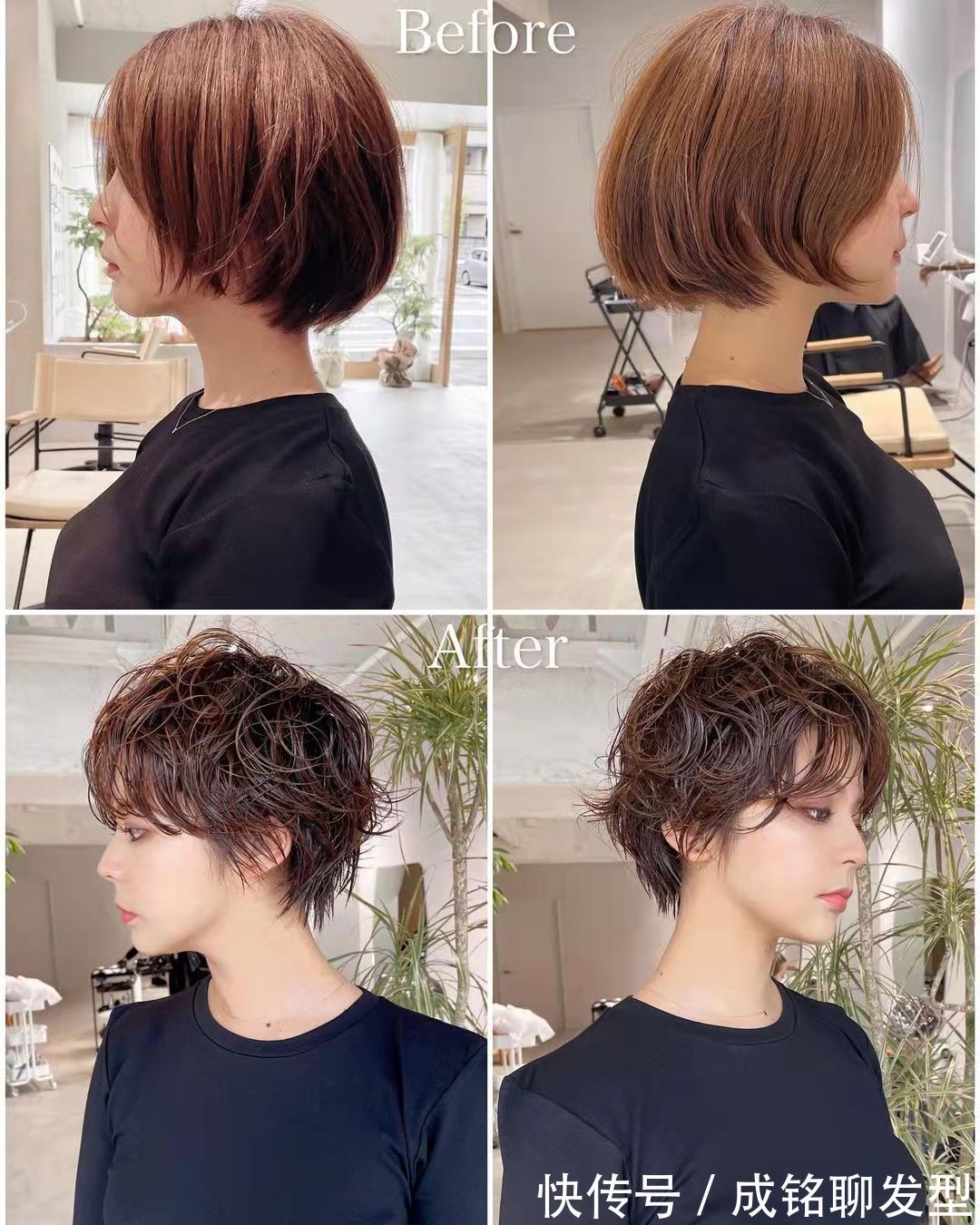 剪发|换对“精灵系”短发有多美,看完这8组对比就知道,小脸又减龄