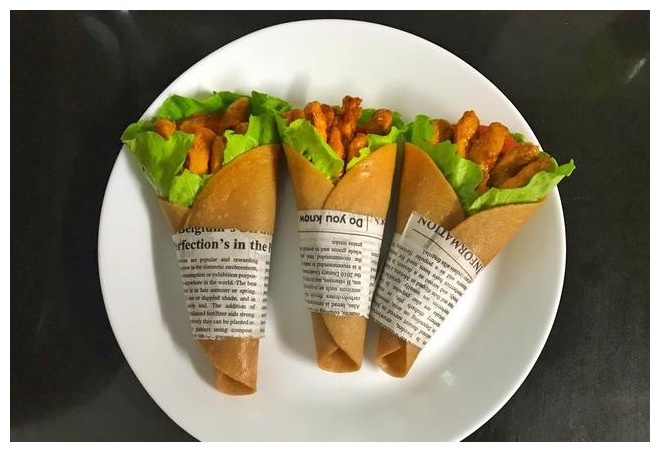 早餐饼这么做,不用发酵省时间,卷一卷,简单省事,好吃不长肉