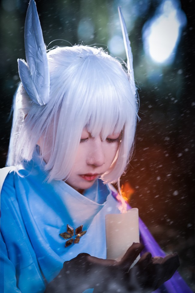 凛冬|cos：凛冬已至，光遇白鸟COS正片