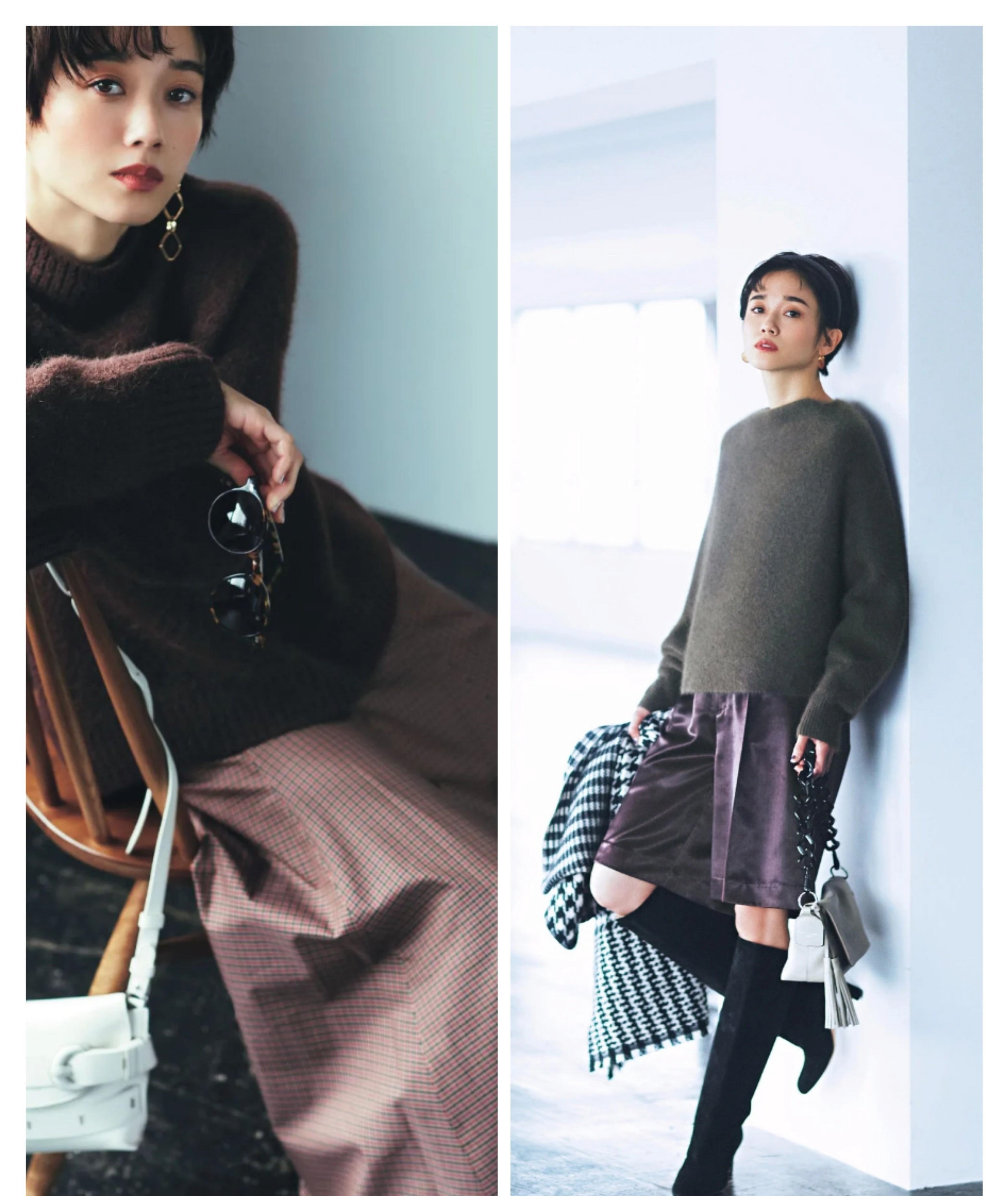 早春最适合针织衫，想要穿出日杂风效果，选款和搭配都要有技巧