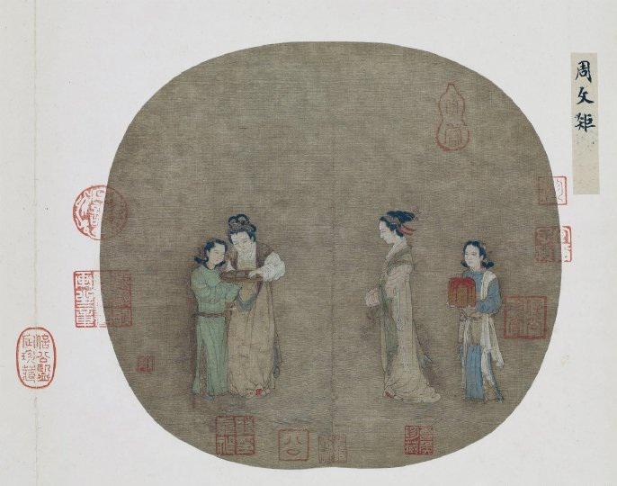 宫女&1200年前的一张宫女图,专家估价7000万,细节绘画是真漂亮