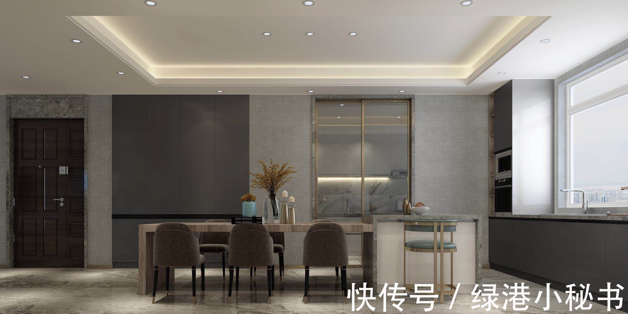现代|装修案例欣赏：190平现代风格设计，这就是小说里男主的房间吧！