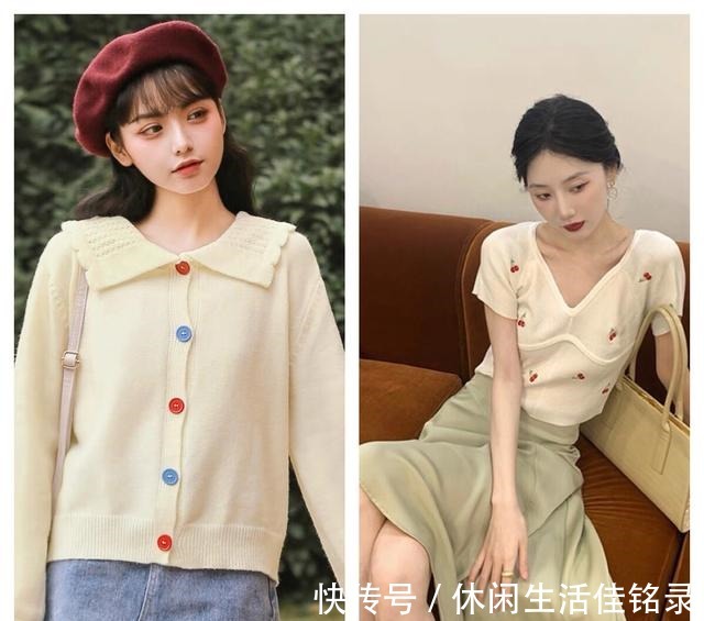 撞色 早秋夏末不知道如何搭配针织衫才是正确打开方式，轻松打造气质！