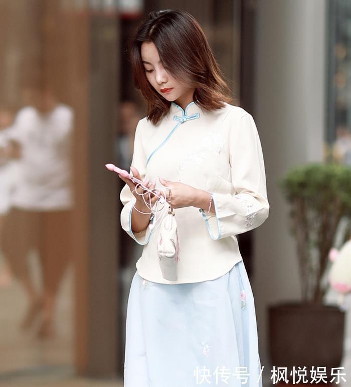 感觉|街拍小姐姐的汉服比较秀气,有种小家碧玉的感觉