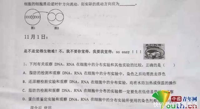 高中现“表情包试卷”，老师希望激发学生学习兴趣