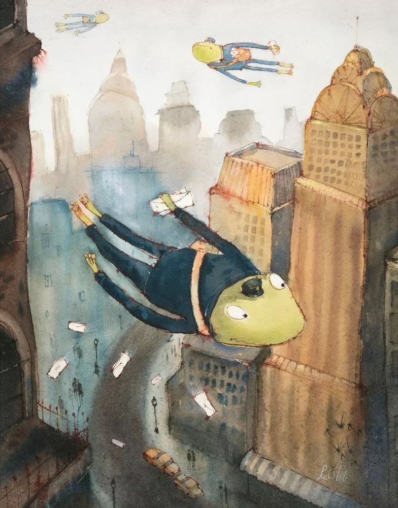 治愈插画$治愈插画:童年,像一个流丽繁复的梦