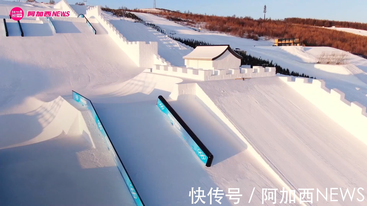 坡面|?当外国人看到2022北京冬奥会长城主题赛道,会有什么反应呢?