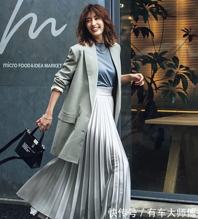 裙子 西装+裙子、西装+牛仔裤,秋冬这样搭配,时髦气质到不行!