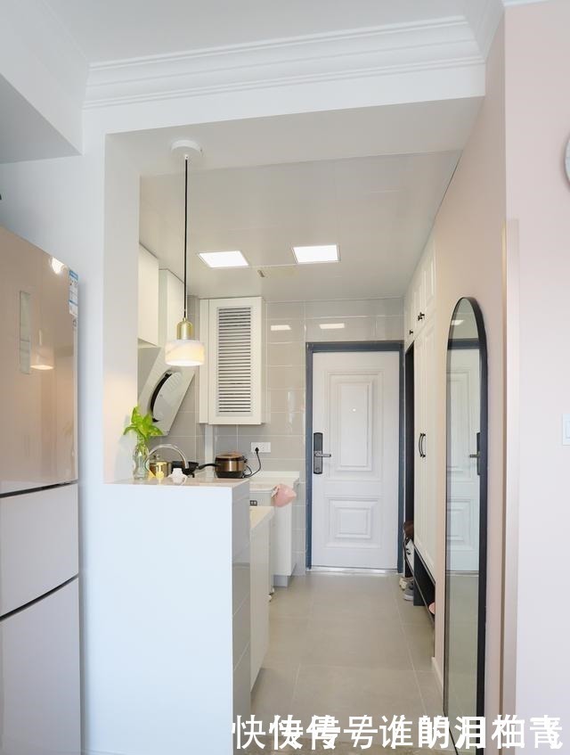 墙面|看腻了北欧风,43㎡一居室靠超美配色做到了优雅高级!