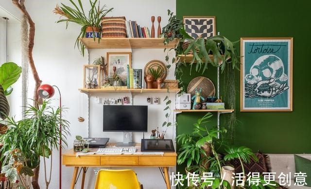 显示器|超酷的家庭办公室，充满创意的家居工作空间！