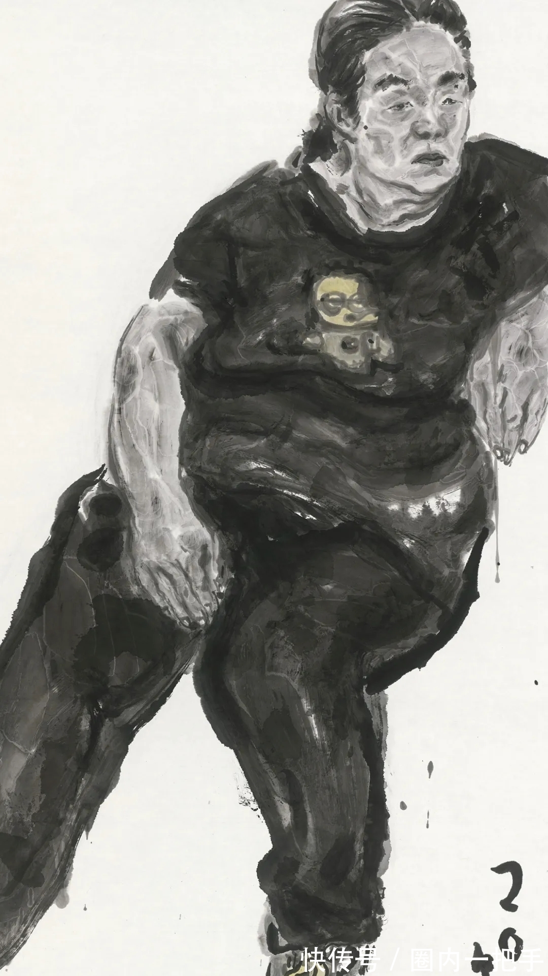 人物画#笔从对象来|王煜水墨人物画