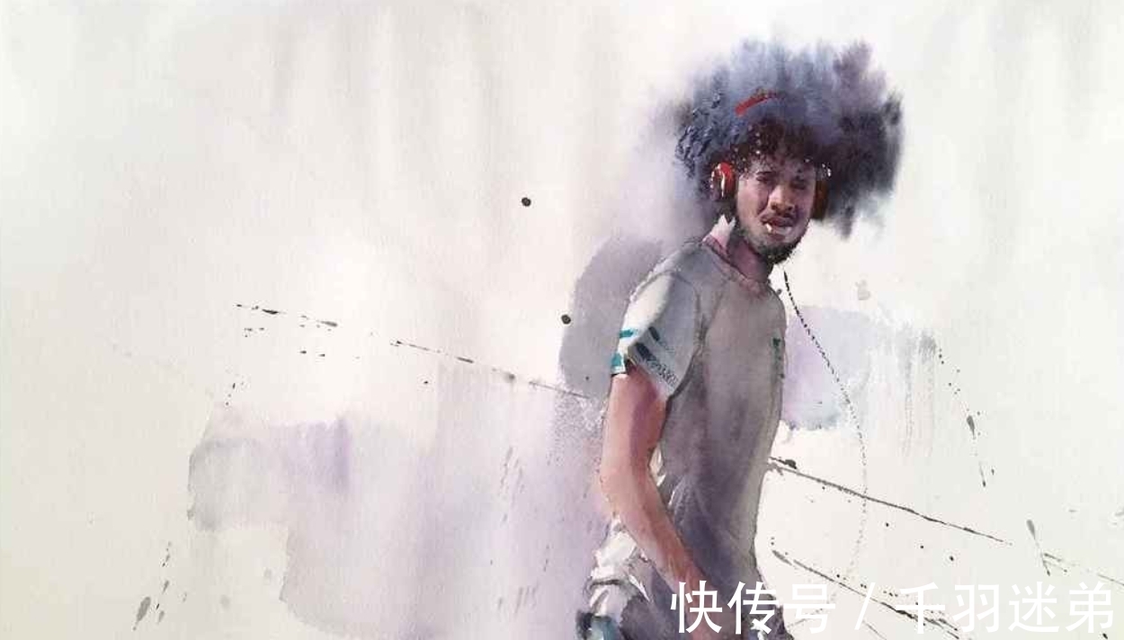 人物画!震撼,让人由衷赞叹的水彩技艺——尤德斯五彩斑斓的光色世界