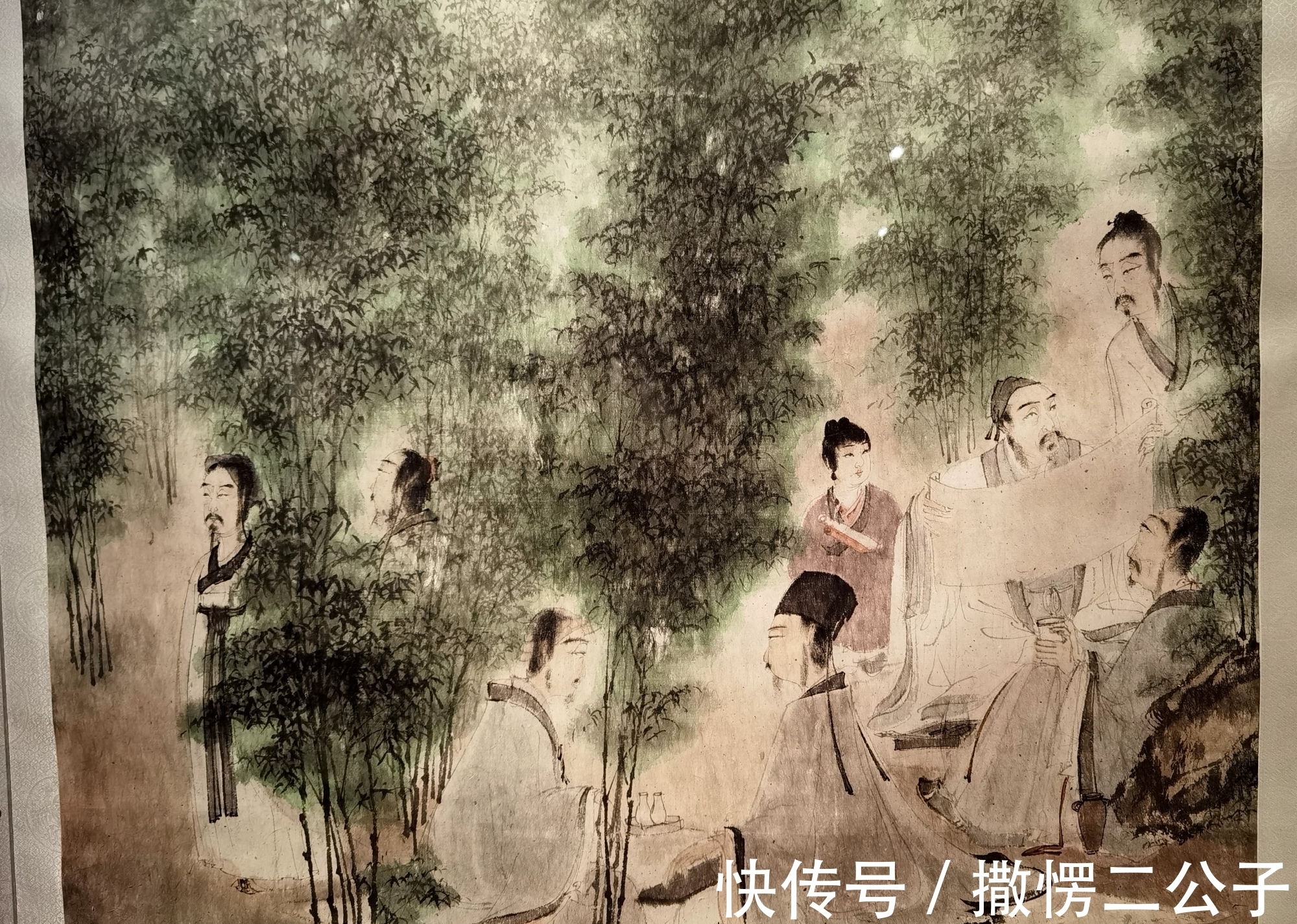 绘画$原创散文:武汉美术馆观大家傅抱石作品