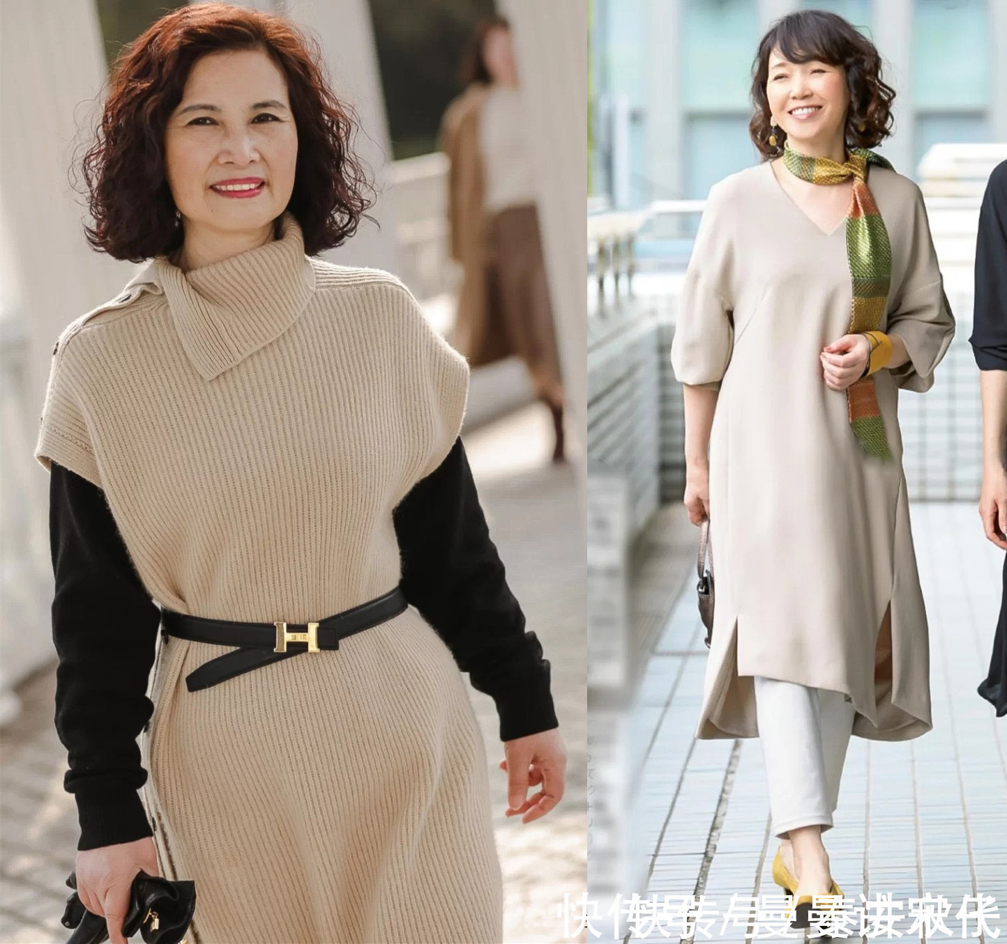 女人 女人过了50岁：天冷穿衣别装嫩！教你几个穿搭套路，时髦还高级