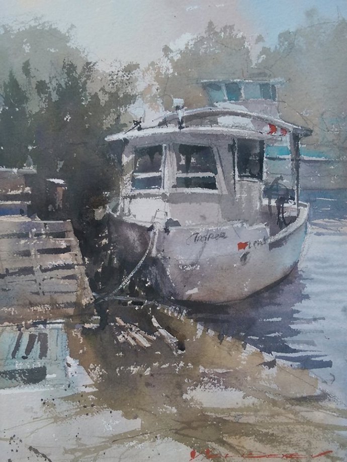 弗拉迪斯拉夫!印象水彩/美国当代艺术家弗拉迪斯拉夫水彩作品