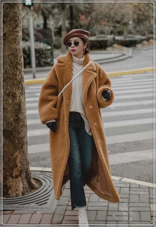 羊羔毛＋高领衫＋衬衣＝2021秋冬高阶穿搭