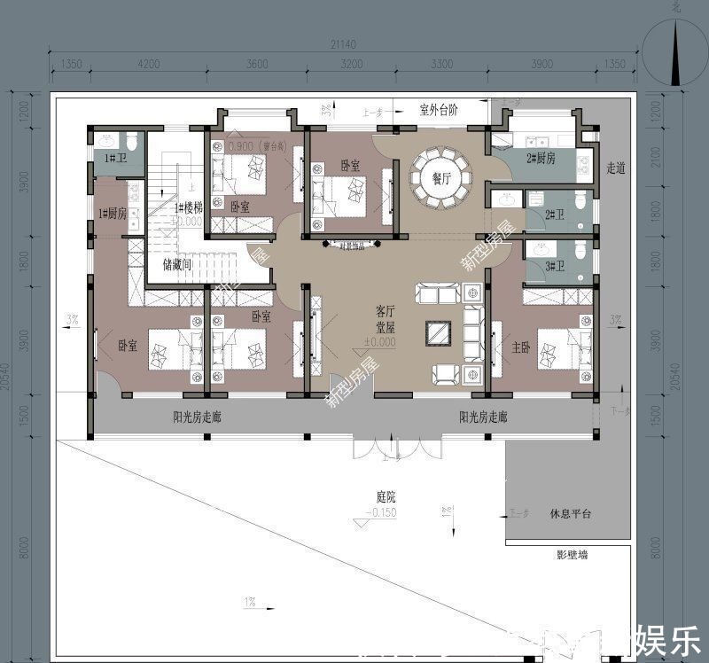 毛坯|农村盖房高度不能超10米，这样建邻居都点赞，第6套只需20万