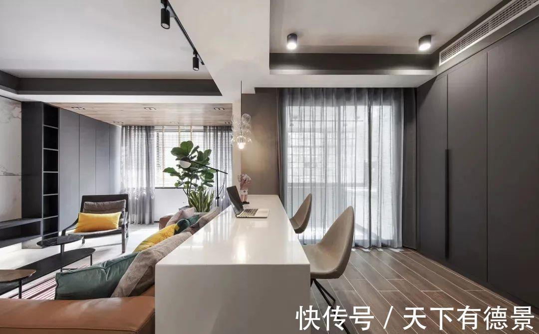 客餐厅|买了横厅户型,沙发不好摆?参考这些方案设计,保证让你眼前一亮