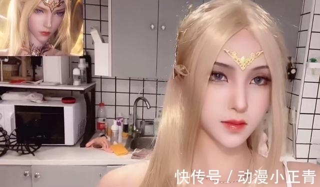 同款|高颜值小姐姐COS千仞雪,成功跨越次元壁,可惜衣服有点少