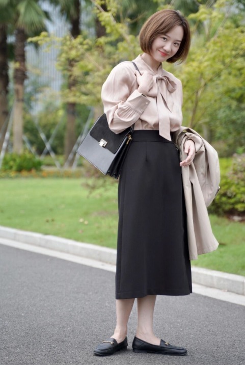 小个子 优雅女人都穿“乐福鞋”,比小白鞋更显气质,小个子也可以hold住