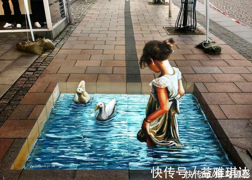 街头艺术|墨西哥版“神笔马良”!考古学家变3D画家,这些街头涂鸦帅爆了