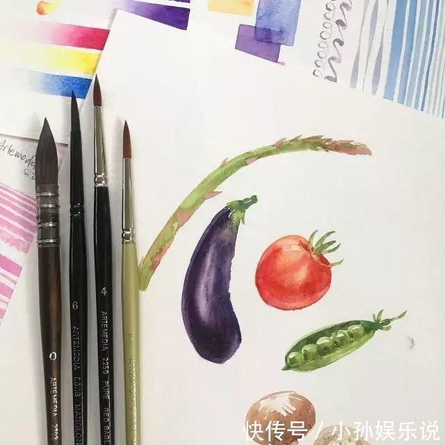 花卉#一位全职妈妈喜欢疯狂画画，教你画水彩花卉