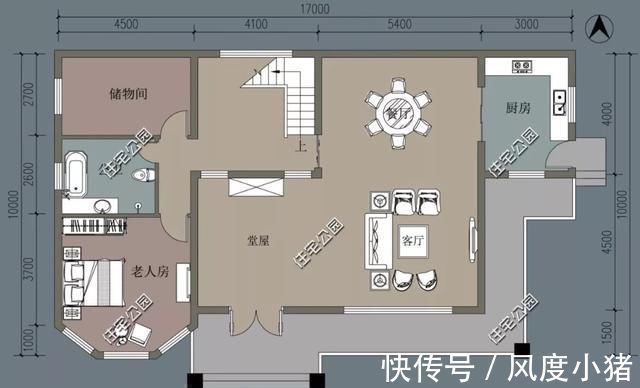 占地面积|农村没有堂屋的房子不是好房子,20套户型分享,总有一套看上眼