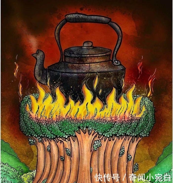 插画作品|17幅描绘人性的插画,赤裸裸的现实,刺痛我们的神经