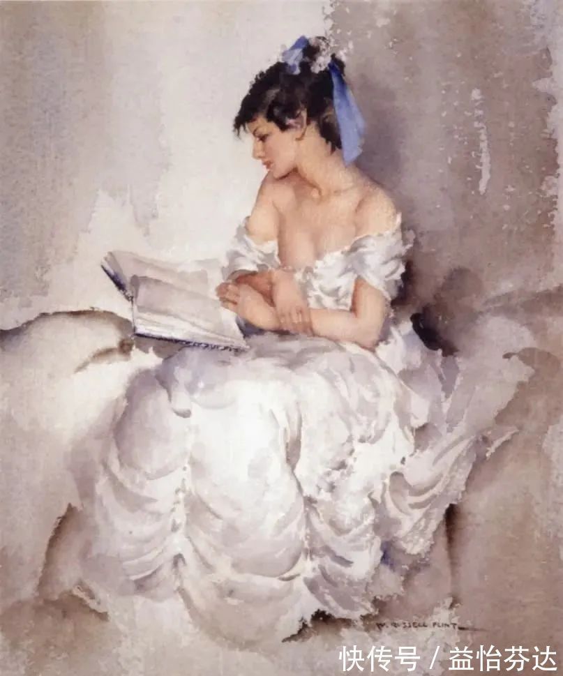 水彩!他是最会画人体画作的 世界顶尖级水彩大师