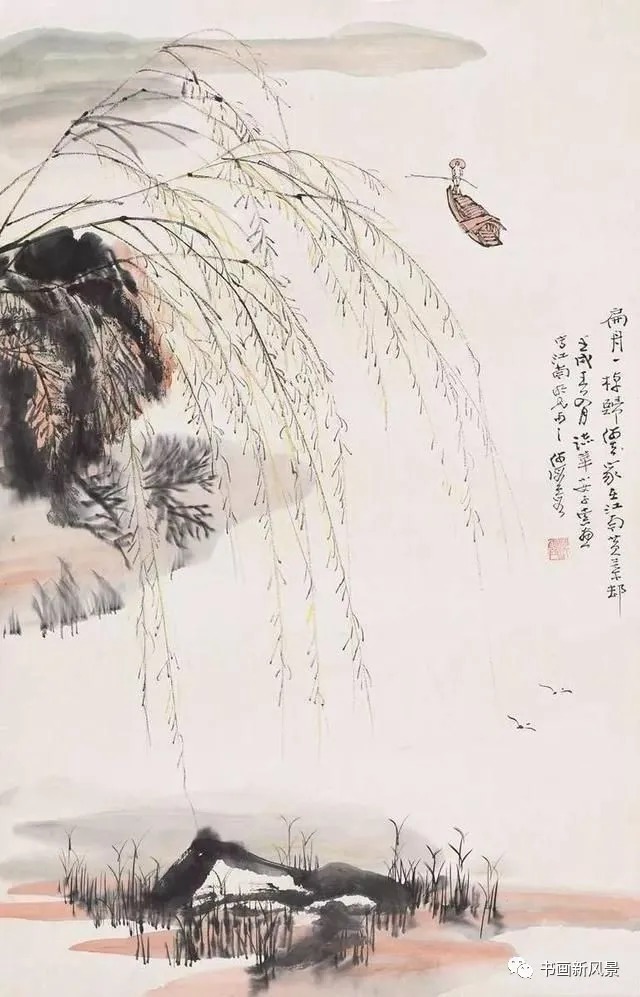 石鲁@不愧是大师!这小品画成了仙境!