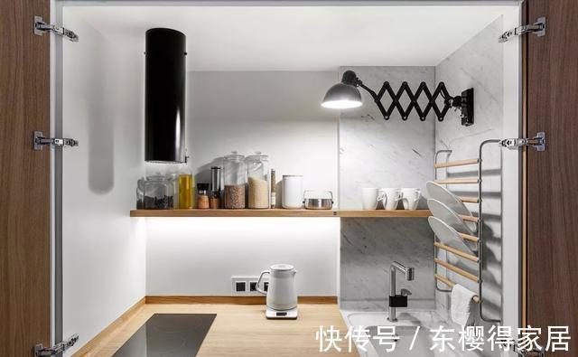 熨烫板|晒晒朋友的33㎡单身公寓,全屋定制柜子,这空间利用真是绝了!