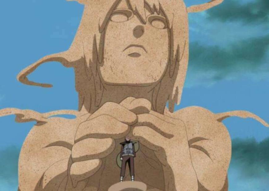 沙子|土豪晒我爱罗砂之守护手办,放大身后的加瑠罗,沙子是真的?