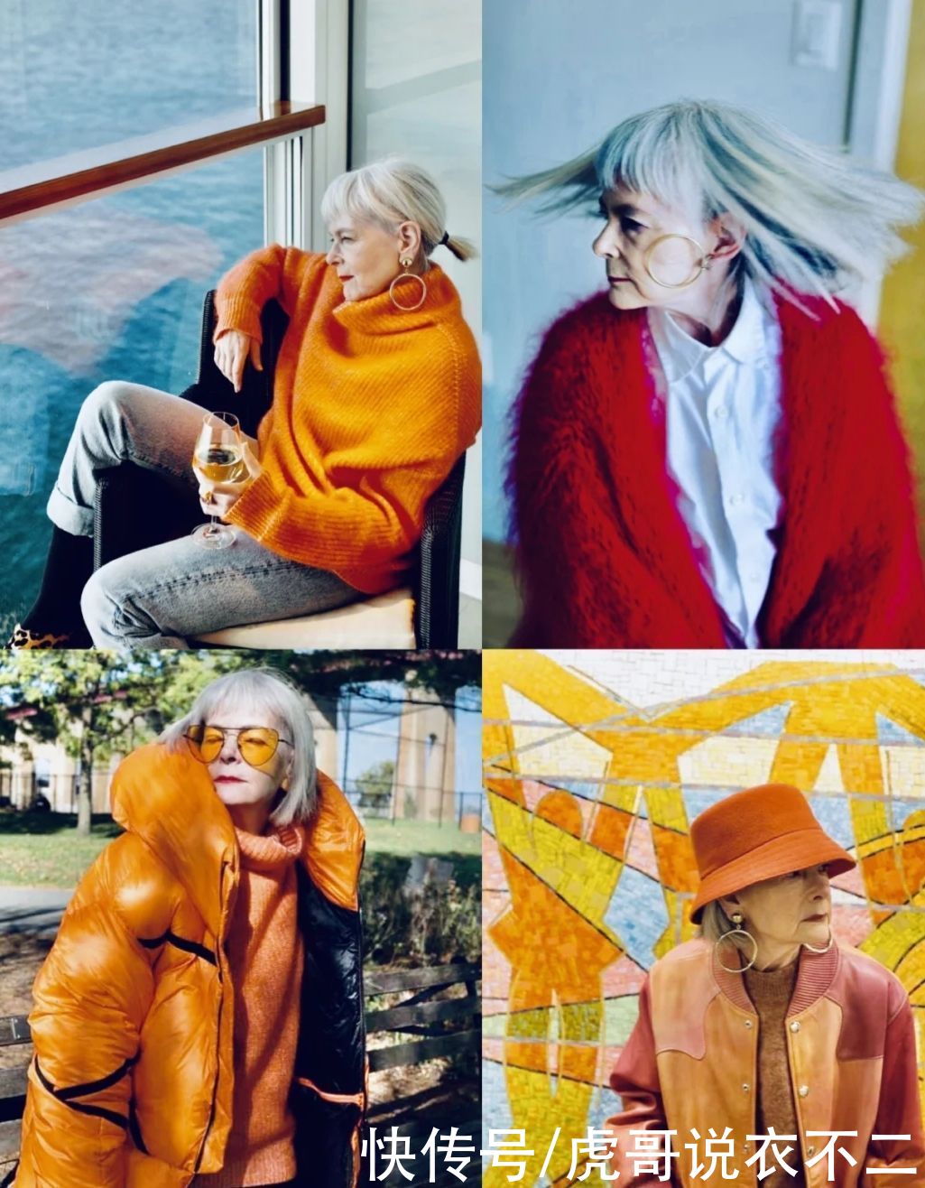 时尚不分年龄，70岁依旧时髦又精致，银发奶奶靠穿搭成赢家